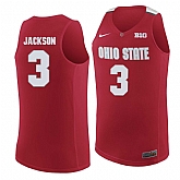Ohio State Buckeyes #3 C.J. Jackson Red College Basketball Jersey Dzhi,baseball caps,new era cap wholesale,wholesale hats